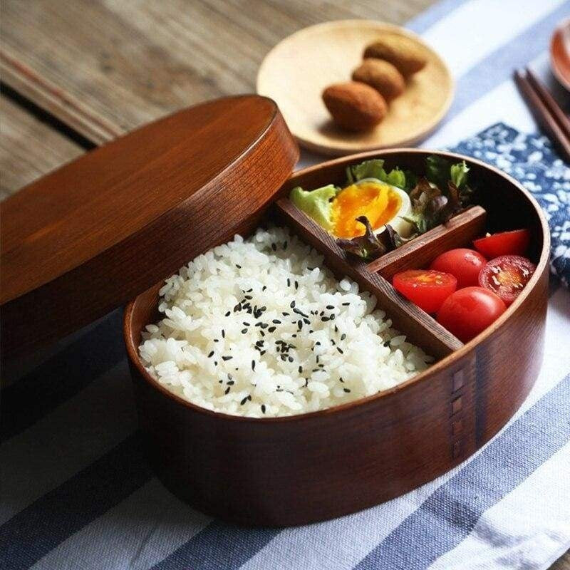 Drewniane pudełko bento
