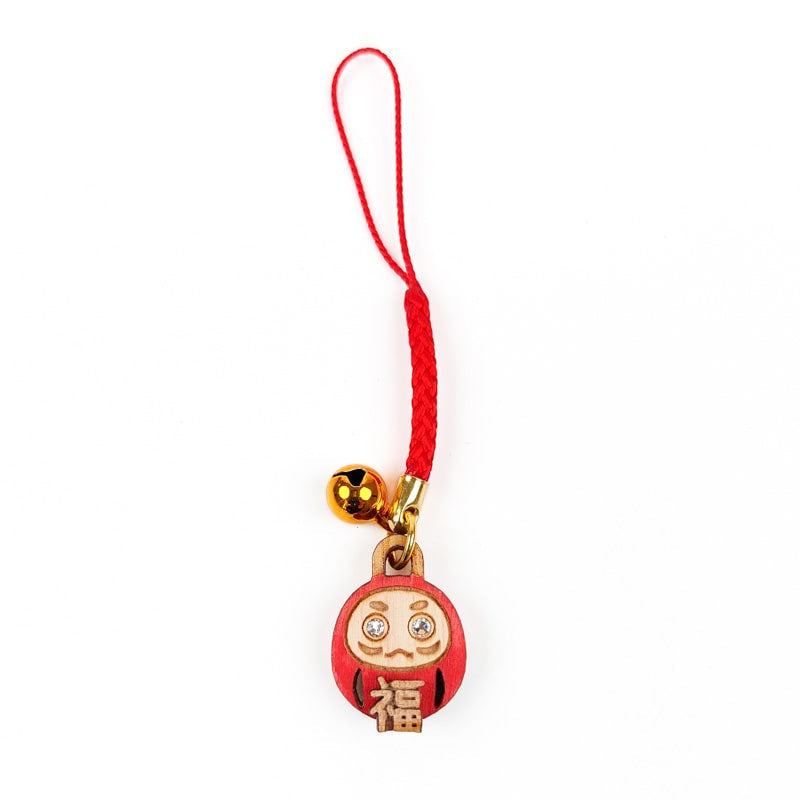 Drewniany brelok Daruma