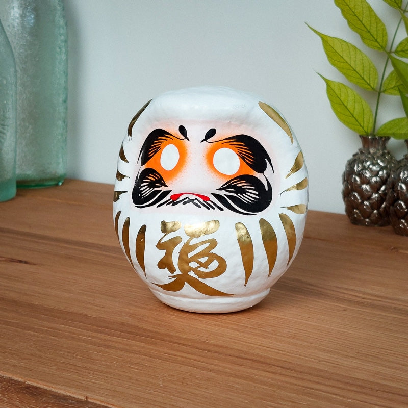 Duża biała Daruma 12 i 15 cm