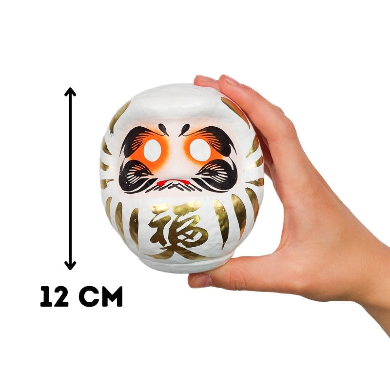 Duża biała Daruma 12 i 15 cm 12 cm