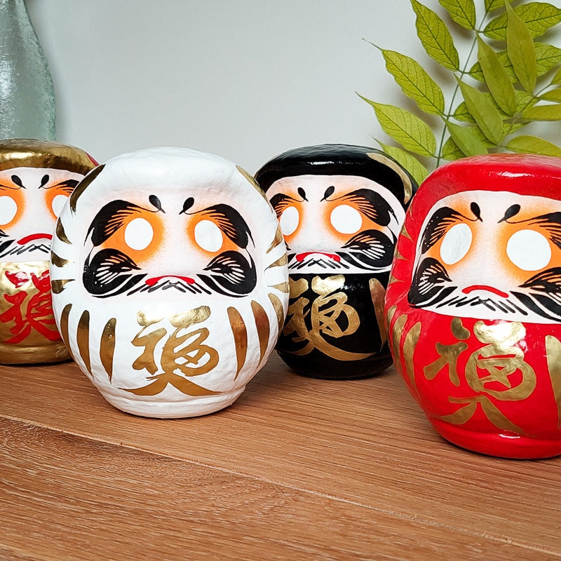 Duża biała Daruma 12 i 15 cm