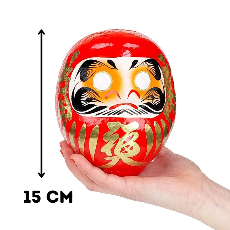 Duża czerwona Daruma 12 i 15 cm 15 cm