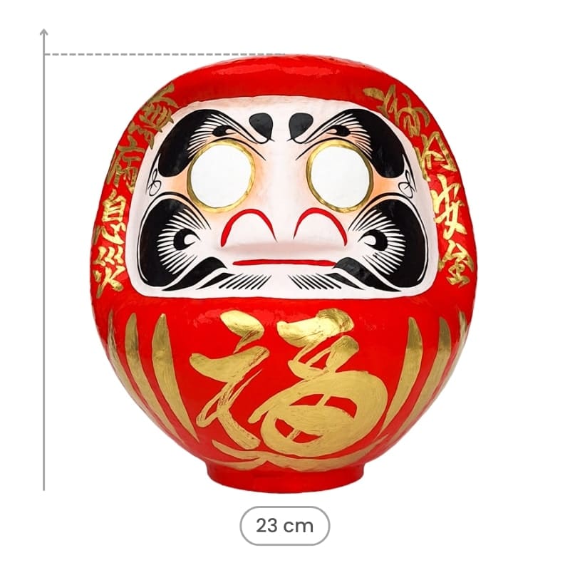 Duża czerwona Daruma 23 cm