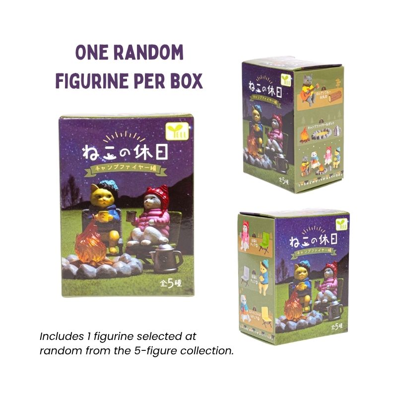 Figurka Gachapon - Kot na Kempingu