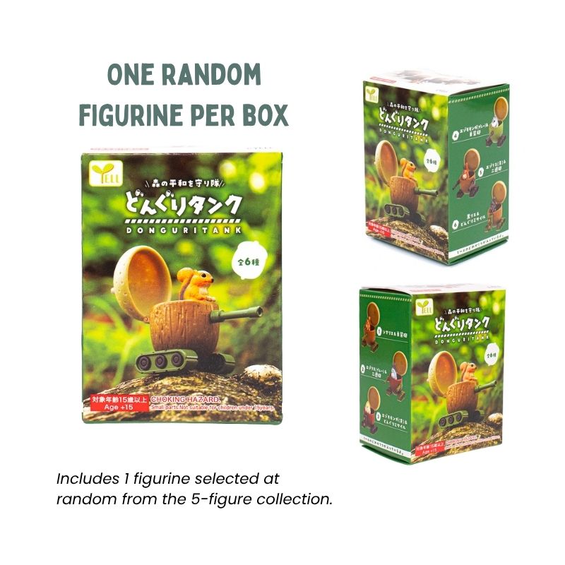 Figurka Gachapon - Wiewiórka w Czołgu
