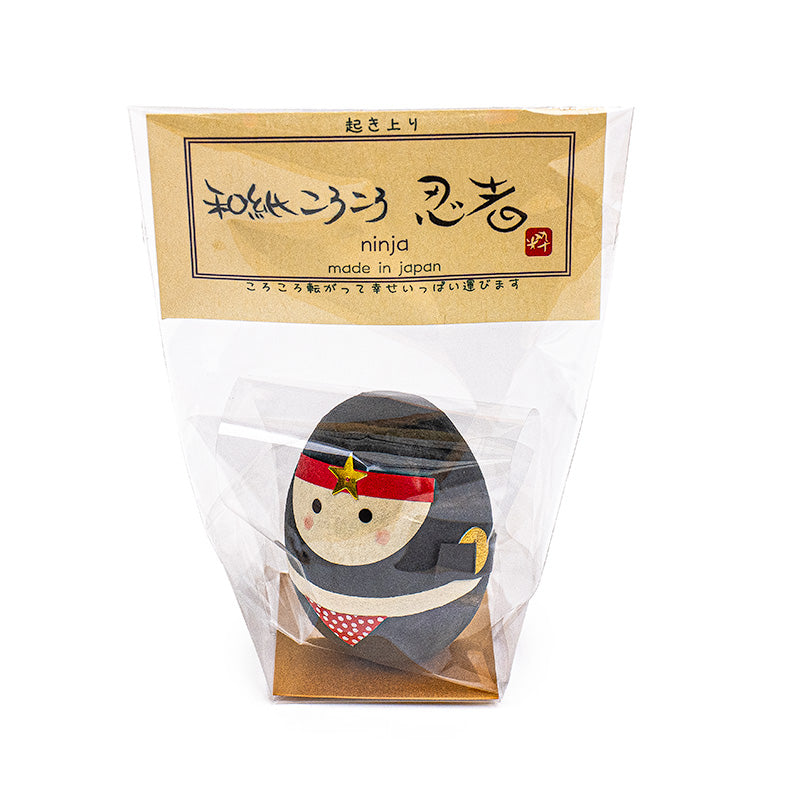 Figurka Szczęścia z Papieru Washi Okiagari - Ninja