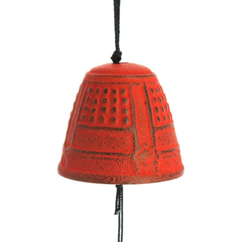 Furin Iwachu Gong japoński czerwony 4,5 cm