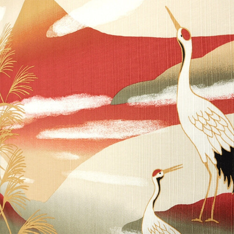 Furoshiki Crane & Fuji 50x50 cm
