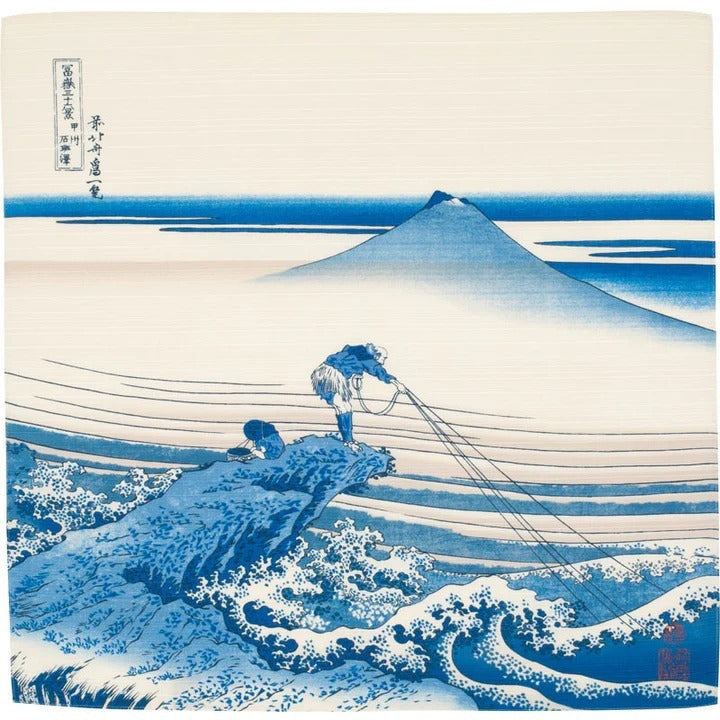 Furoshiki Mount Fuji Blue 48x48 cm