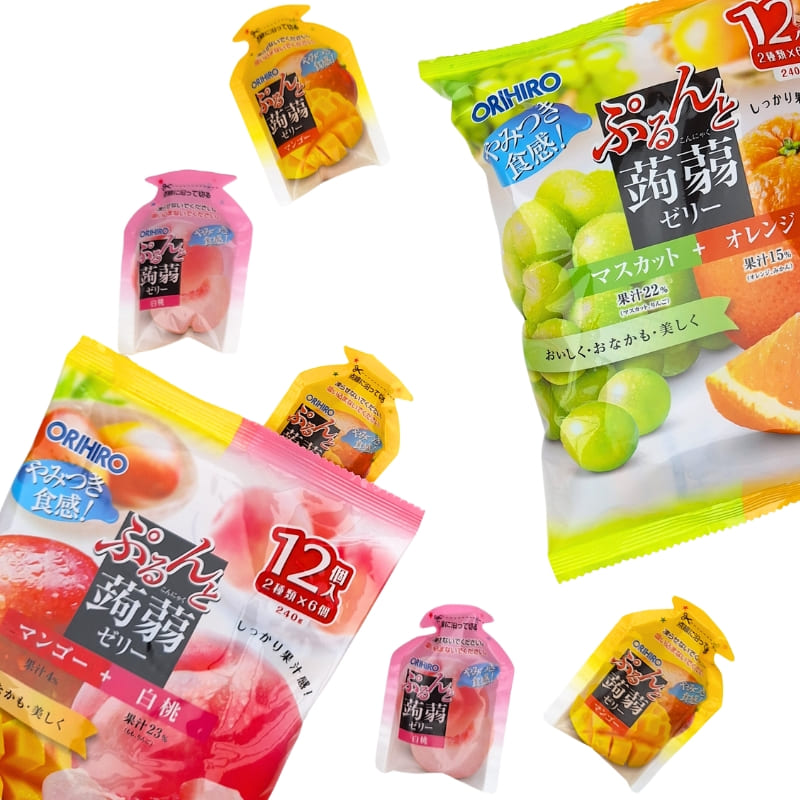 Galaretki Konjac - Mango i Brzoskwinia