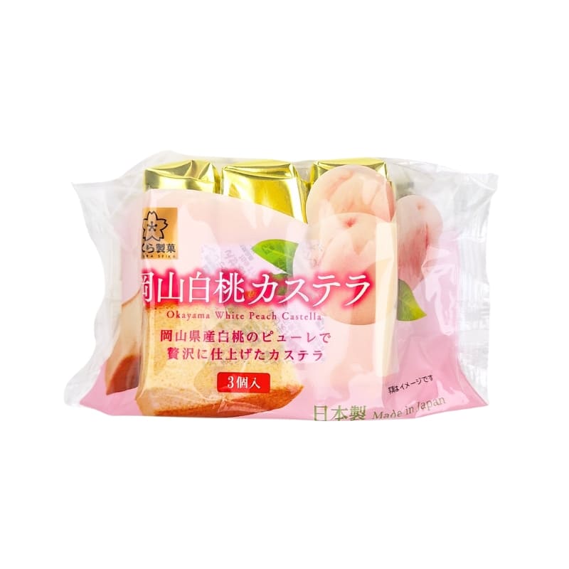 Okayama White Peach Castella Cake