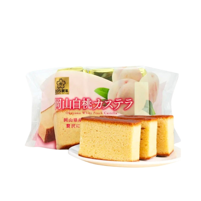 Okayama White Peach Castella Cake