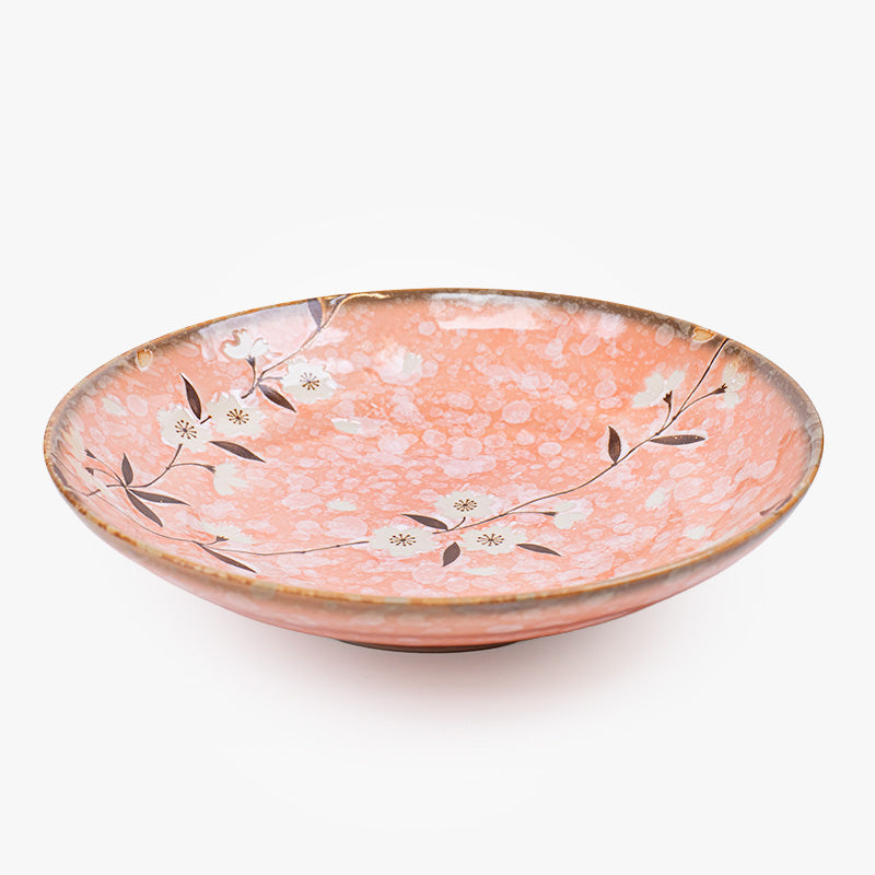 Głęboki Talerz Japoński Różowa Sakura