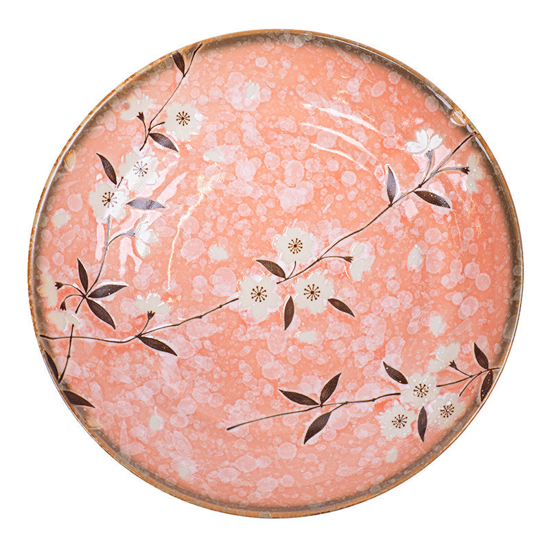 Głęboki Talerz Japoński Różowa Sakura