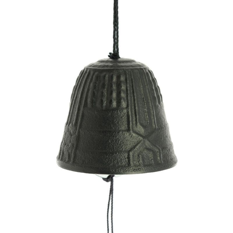 Gong japoński Furin Iwachu czarny 4,5 cm