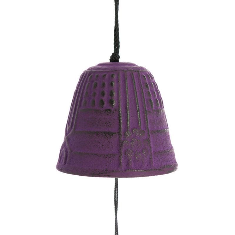 Gong japoński Furin Iwachu fioletowy 4,5 cm