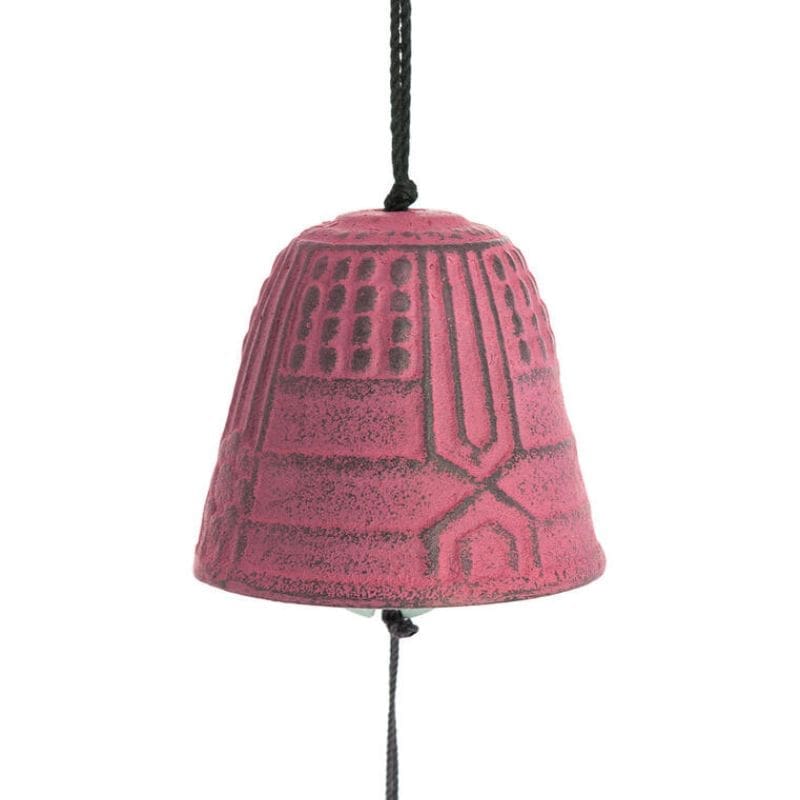 Gong japoński Furin Iwachu różowy 4,5 cm
