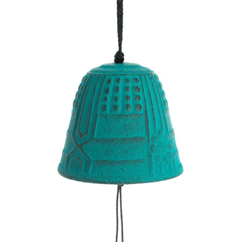 Gong japoński Furin Iwachu turkusowy 4,5 cm