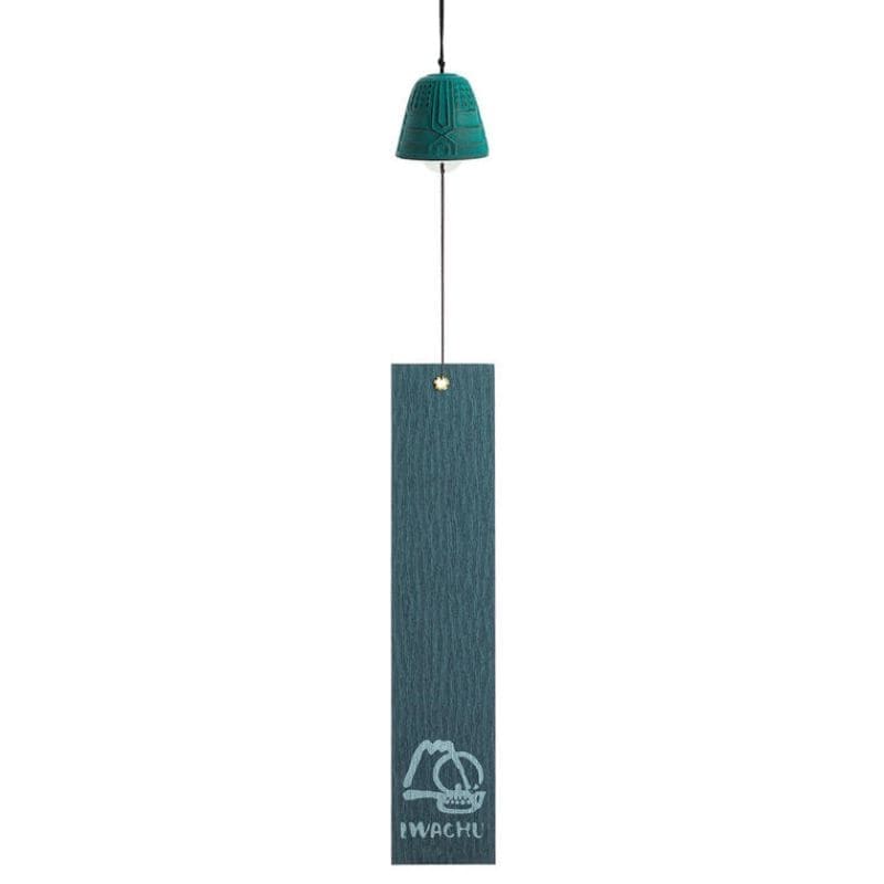 Gong japoński Furin Iwachu turkusowy 4,5 cm
