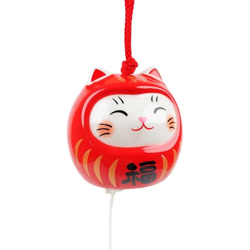 Gong wietrzny Neko Daruma
