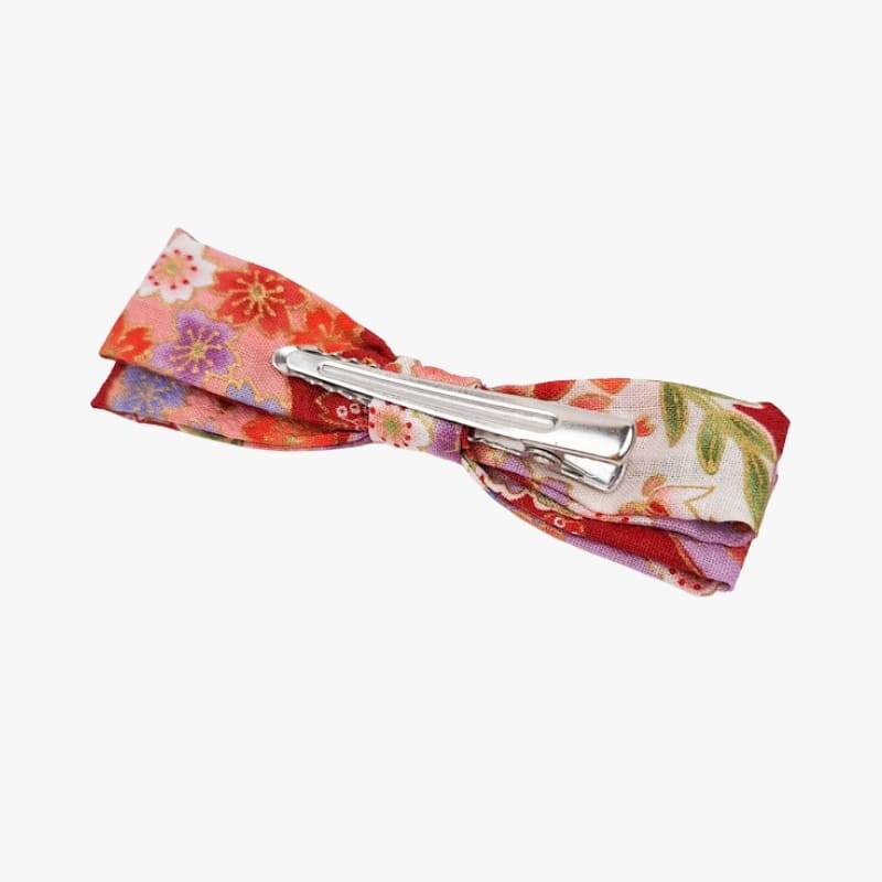 Duża czerwona japońska spinka do włosów