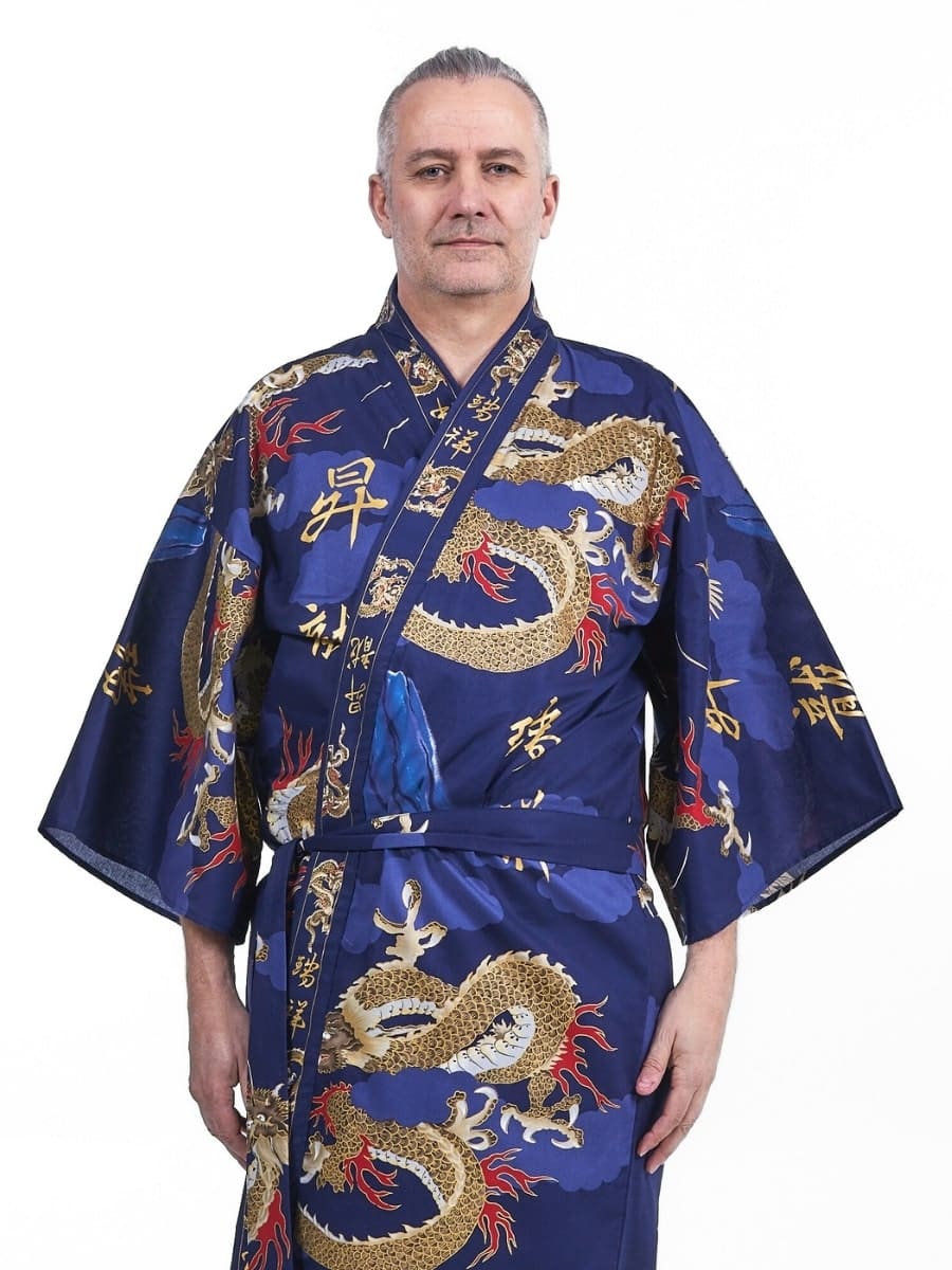 Happi Man Dragon Kimono Uniwersalny rozmiar