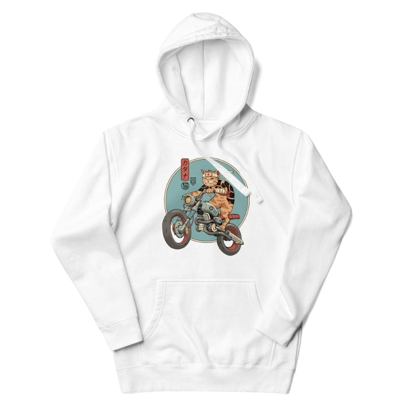 Japońska bluza Neko Rider S / Blanc