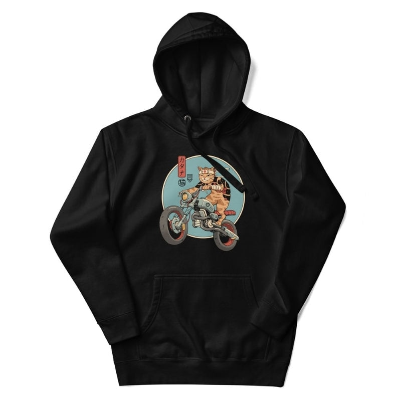 Japońska bluza Neko Rider S / Noir