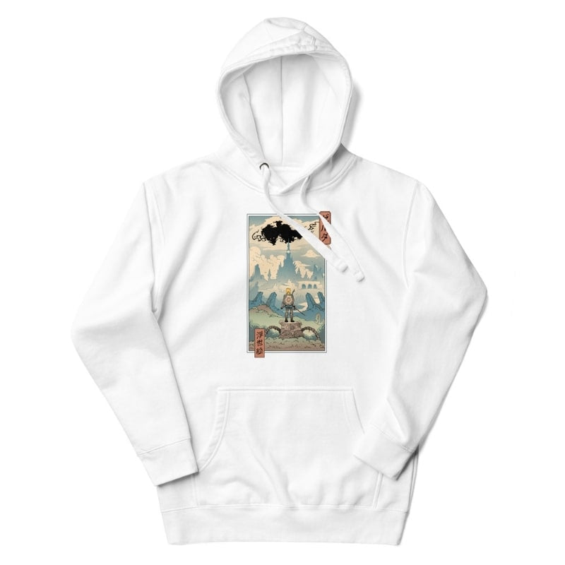 Japońska bluza Ukiyo e Legenda S / Blanc