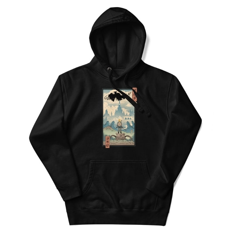 Japońska bluza Ukiyo e Legenda S / Noir