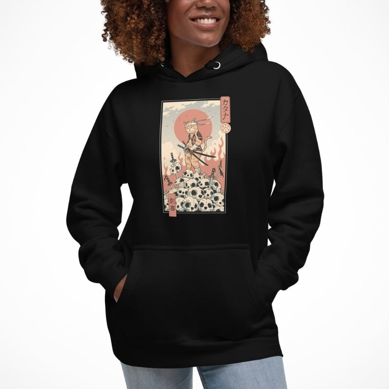 Japońska bluza Ukiyo e Neko Assassin