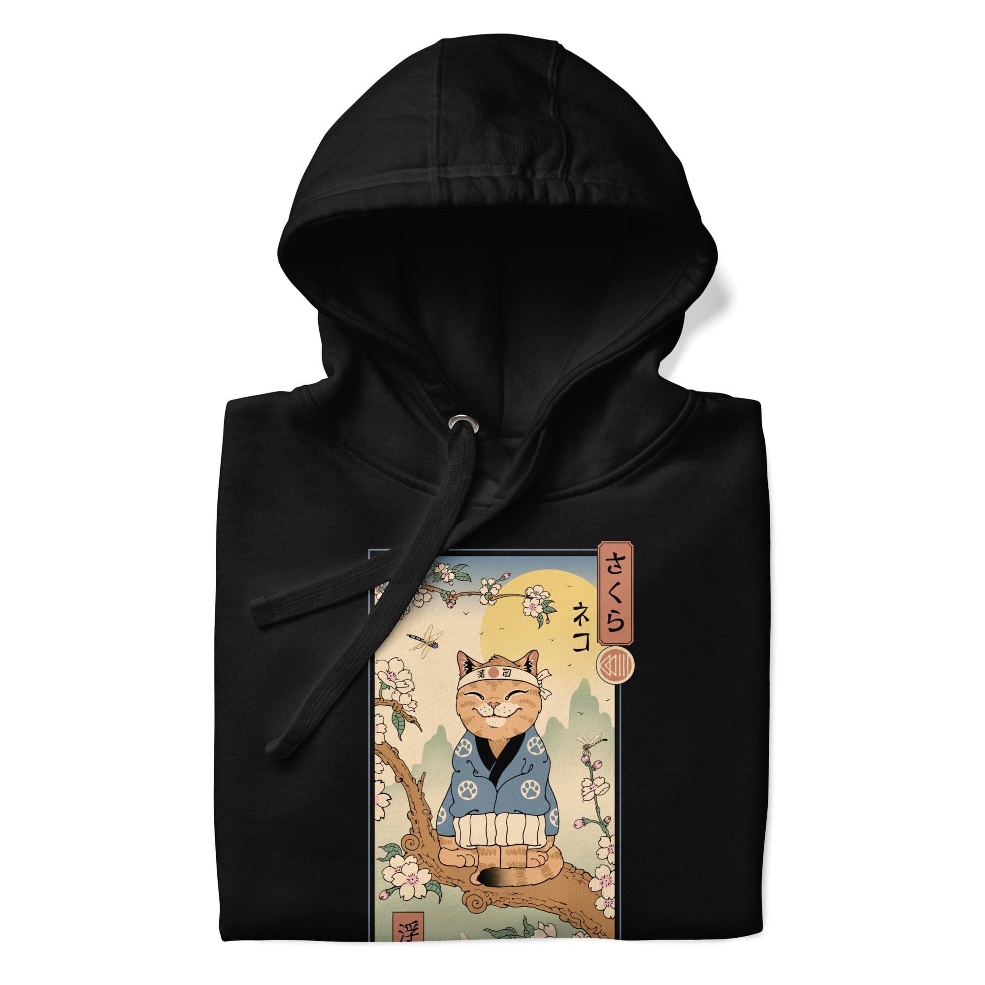 Japońska bluza Ukiyo e Neko Sakura