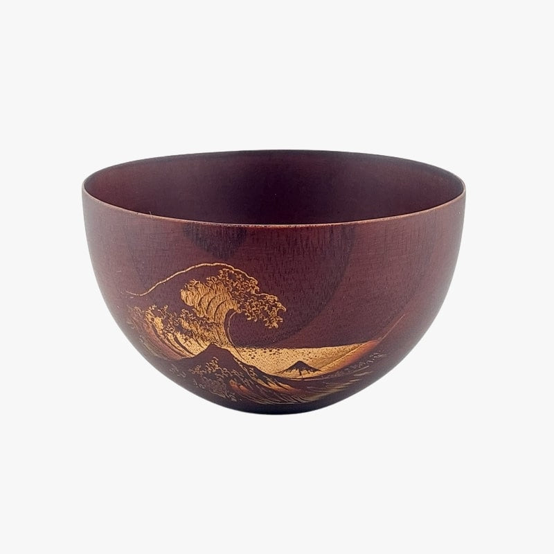Japońska drewniana miska Kanagawa