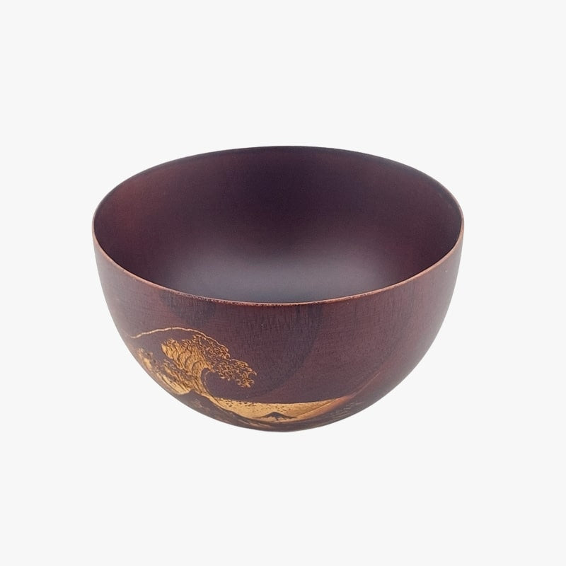 Japońska drewniana miska Kanagawa