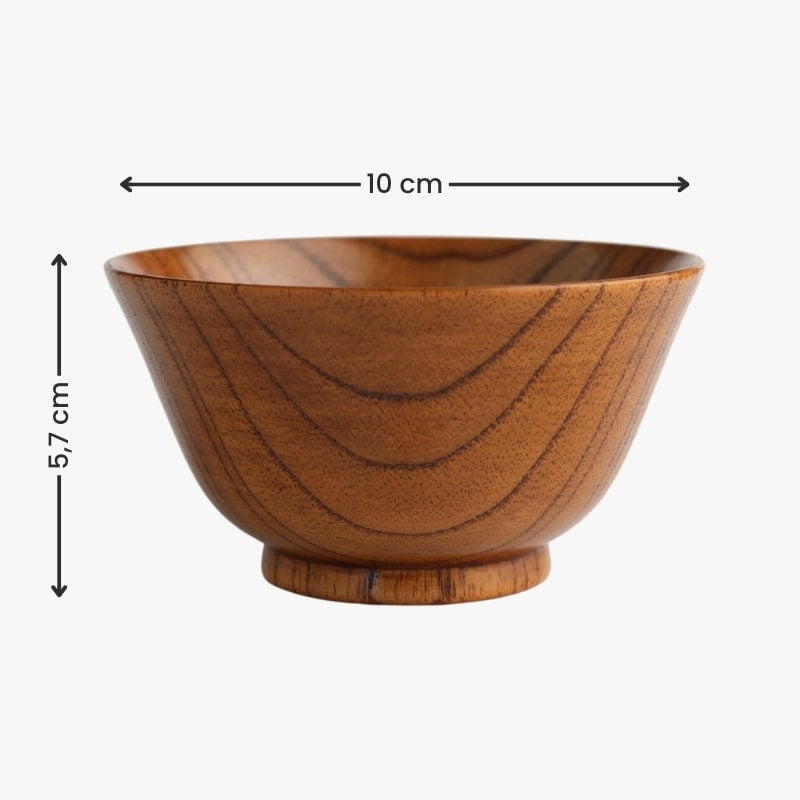 Japońska drewniana miska Urushi