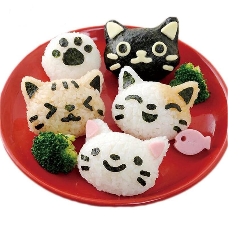 Japońska forma do onigiri z głową kota