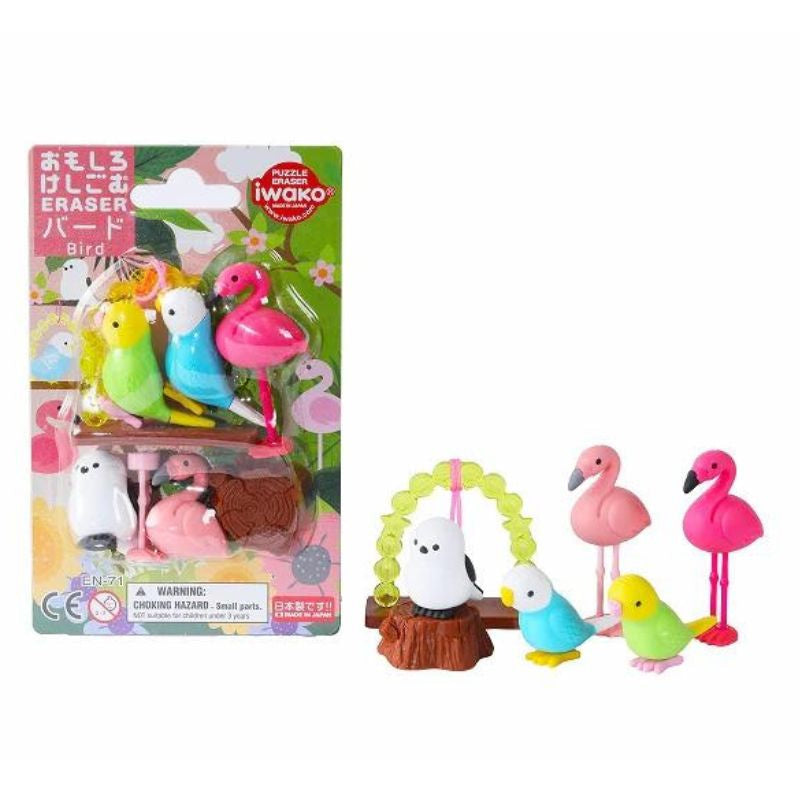 Japońska gumka do ścierania Iwako Birds