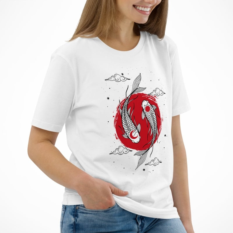 Japońska koszulka Duo Koi Carp