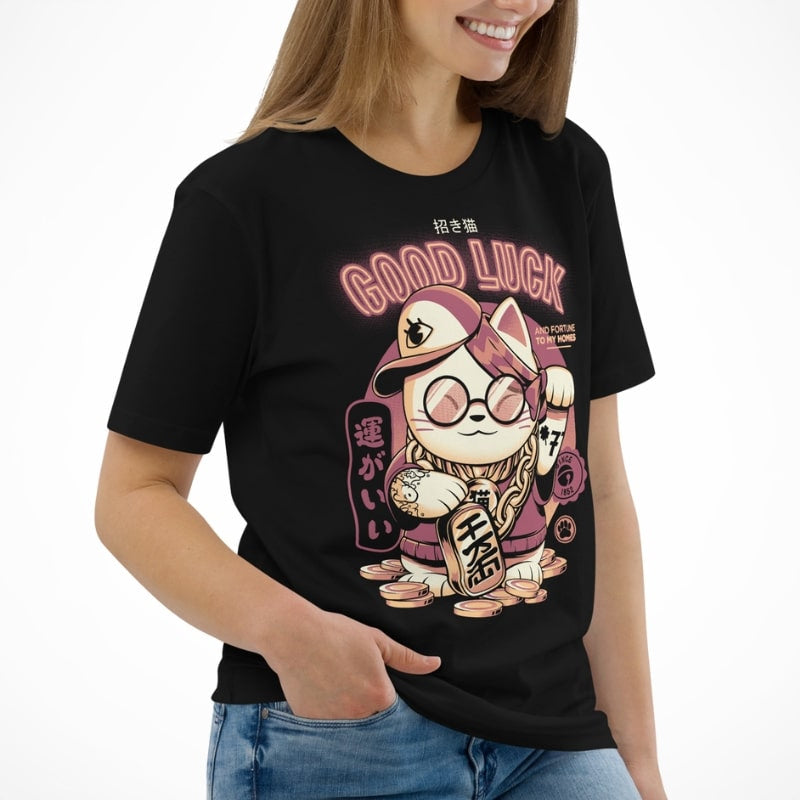 Japońska koszulka Maneki Neko