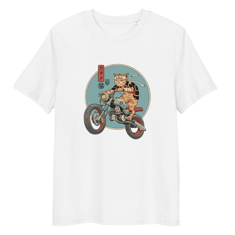 Japońska koszulka Neko Rider S / Blanc