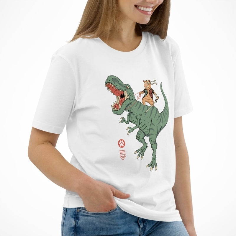 Japońska koszulka Neko T Rex