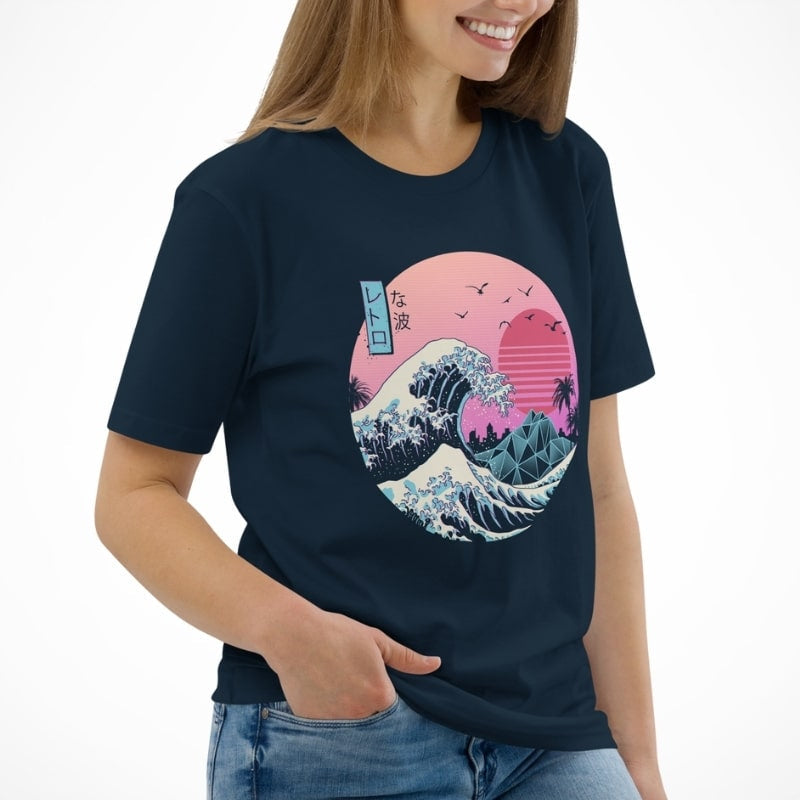 Japońska koszulka retro Kanagawa