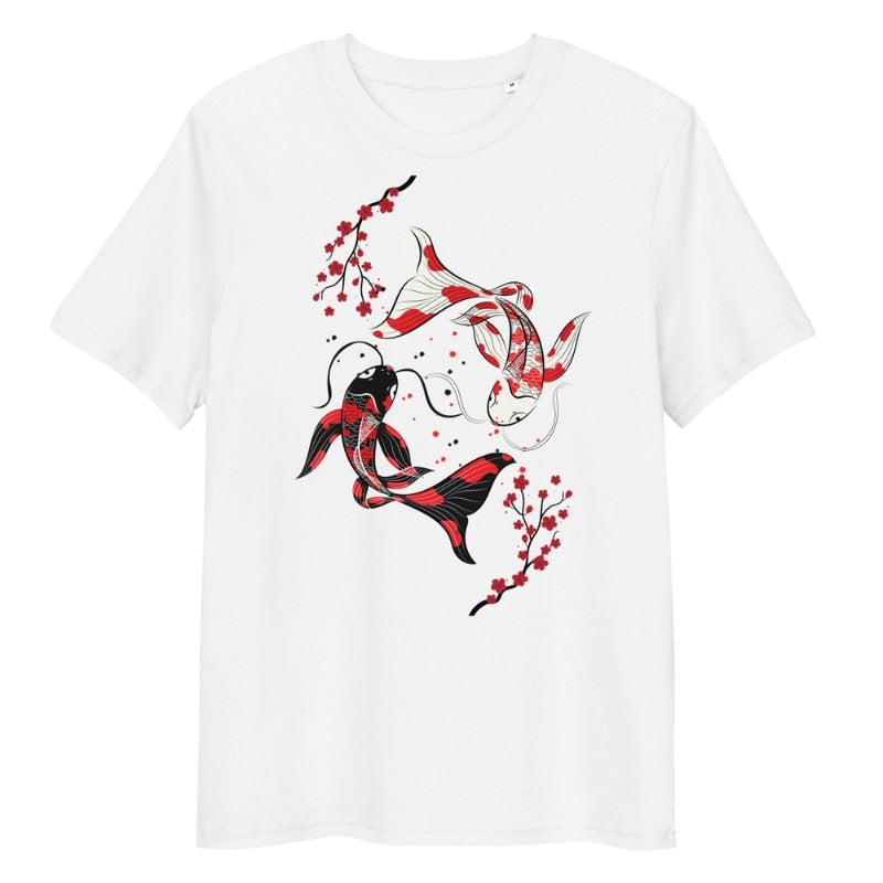 Japońska koszulka Sakura Koi S / Blanc