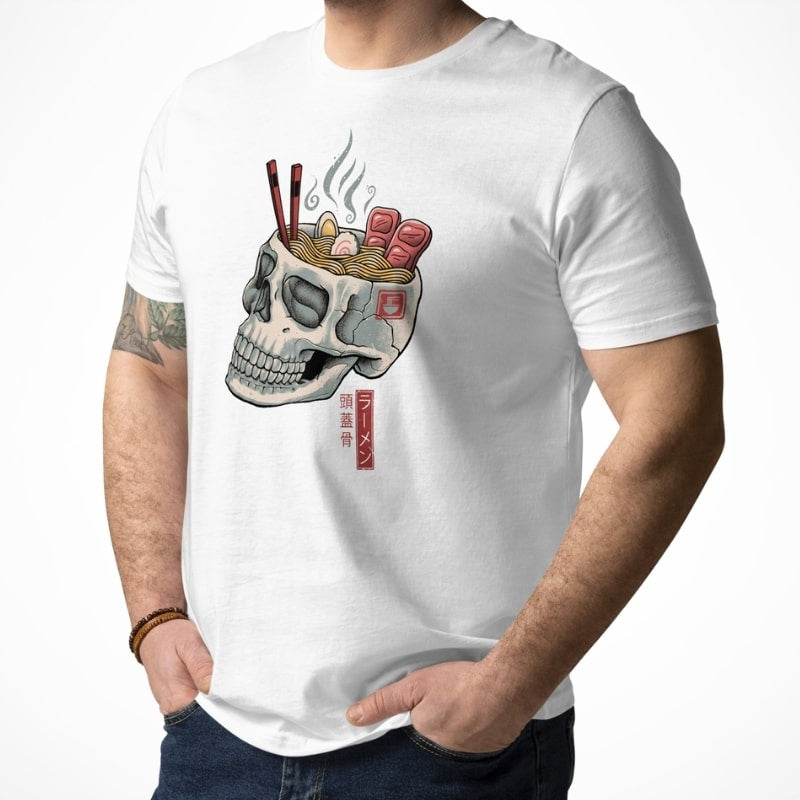 Japońska koszulka Skull Ramen