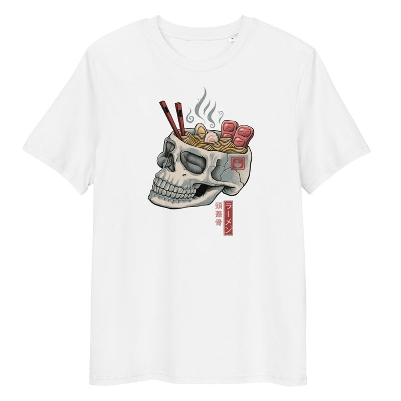 Japońska koszulka Skull Ramen S / Blanc