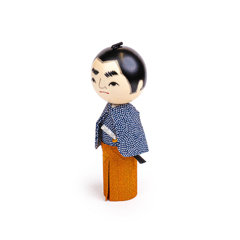 Japońska Laleczka Kokeshi - Samuraj