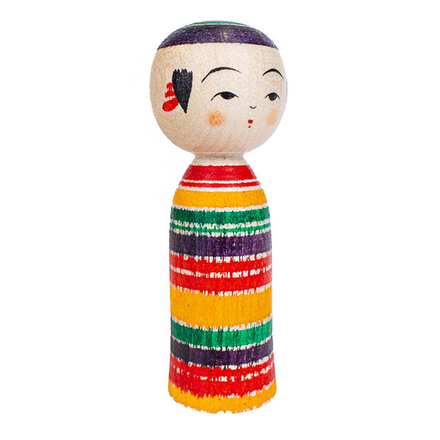 Japońska Lalka Kokeshi - Yajiro Tsukuritsuke - 6 cm