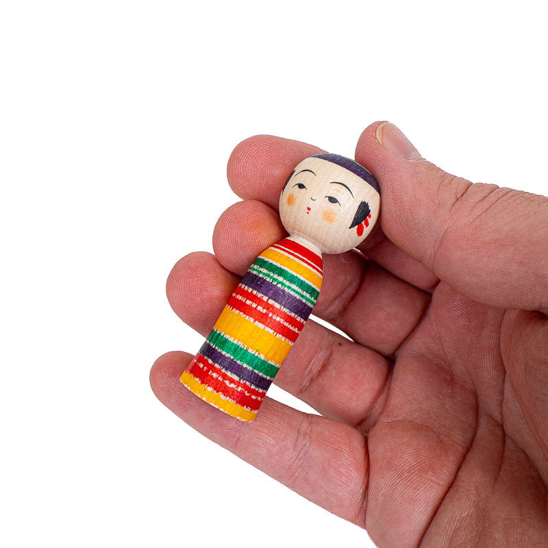 Japońska Lalka Kokeshi - Yajiro Tsukuritsuke - 6 cm