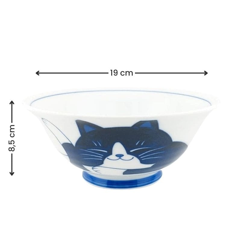 Japońska miska Blue Cat