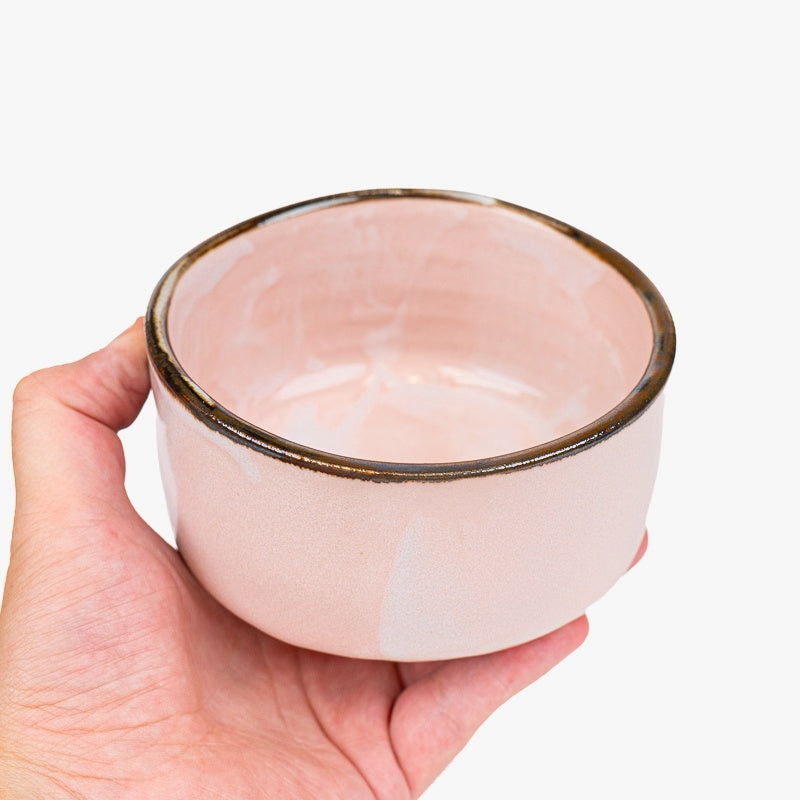 Japońska miska do matchy Chawan Różowa